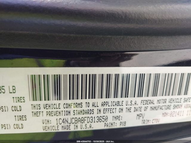 2015 JEEP COMPASS 1C4NJCBA8FD313650 Photo 8