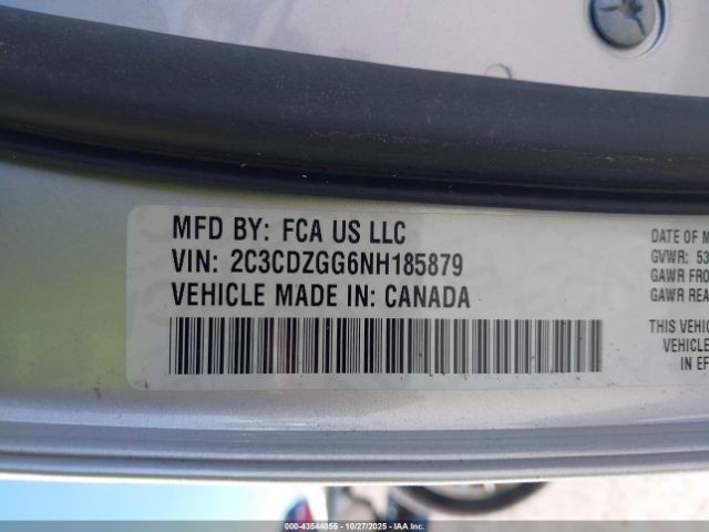 2022 DODGE CHALLENGER 2C3CDZGG6NH185879 Photo 8