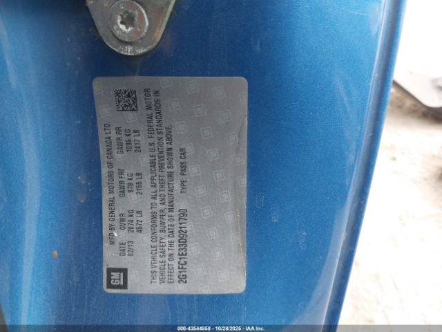 2013 CHEVROLET CAMARO 2G1FC1E33D9211790 Photo 8