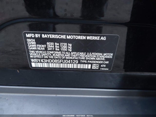 WBY43HD08SFU04129 BMW I4 Gran Coupe Xdrive40