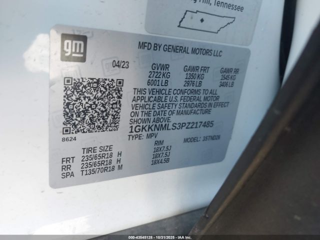 2023 GMC ACADIA 1GKKNMLS3PZ217485 Photo 8