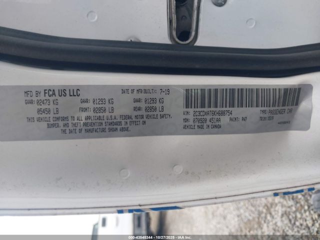 2019 DODGE CHARGER 2C3CDXAT6KH688754 Photo 8