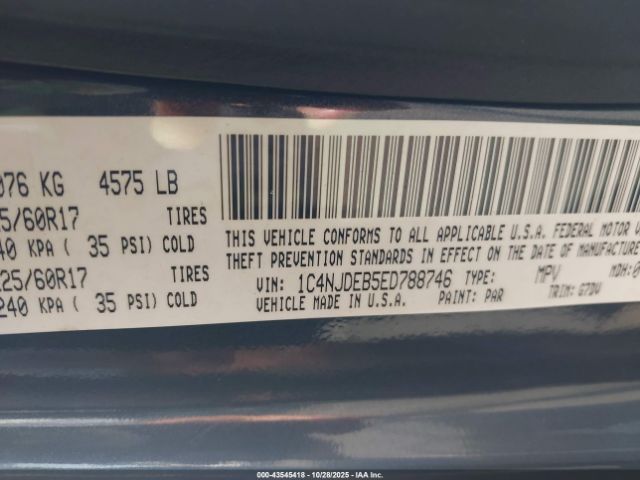 2014 JEEP COMPASS 1C4NJDEB5ED788746 Photo 8