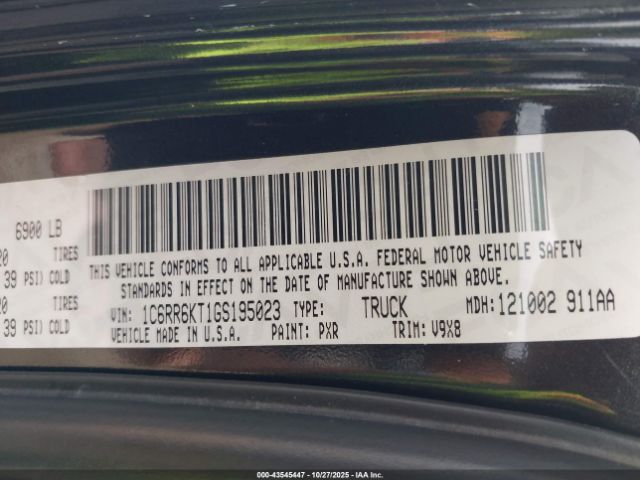 2016 RAM 1500 1C6RR6KT1GS195023 Photo 8