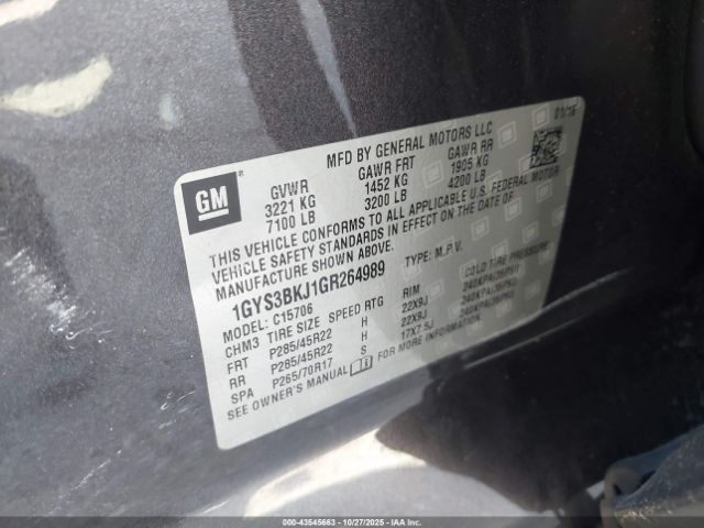 2016 CADILLAC ESCALADE 1GYS3BKJ1GR264989 Photo 8