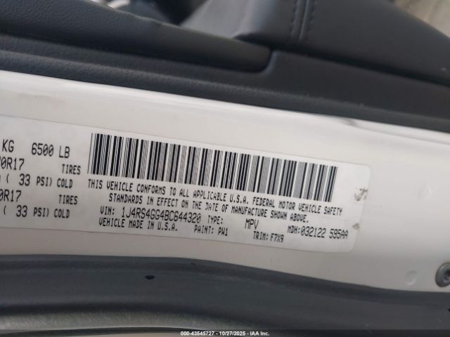 2011 JEEP GRAND CHEROKEE 1J4RS4GG4BC644320 Photo 8