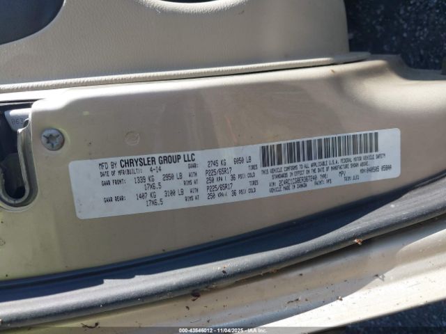 2014 CHRYSLER TOWN & COUNTRY 2C4RC1CG8ER367240 Photo 8