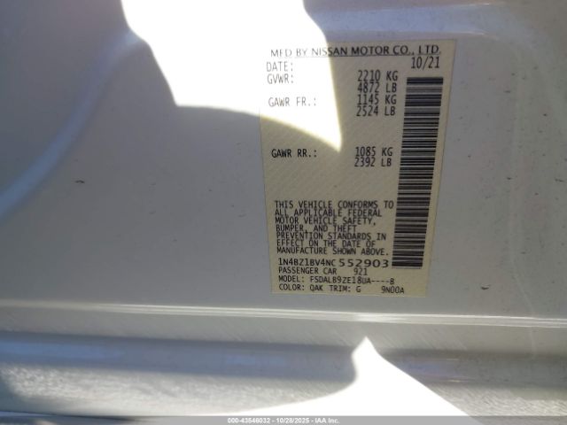 2022 NISSAN LEAF 1N4BZ1BV4NC552903 Photo 8