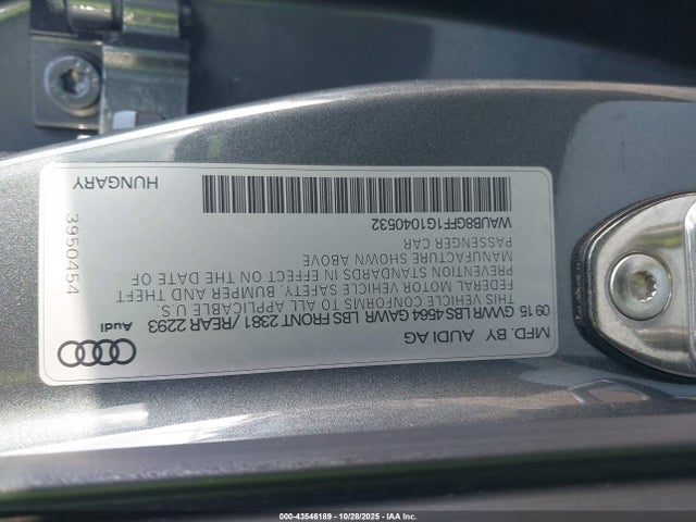 2016 AUDI A3 WAUB8GFF1G1040532 Photo 8