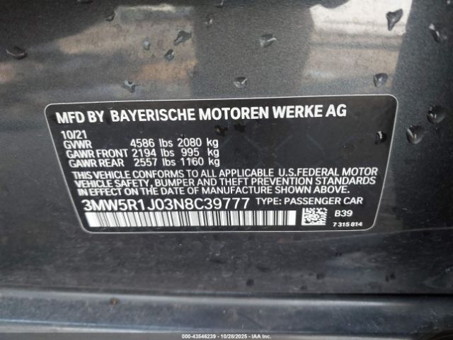 2022 BMW 330I 3MW5R1J03N8C39777 Photo 8
