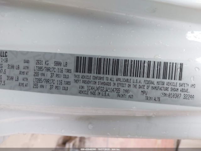 2018 JEEP WRANGLER UNLIMITED 1C4HJXFG2JW114755 Photo 8