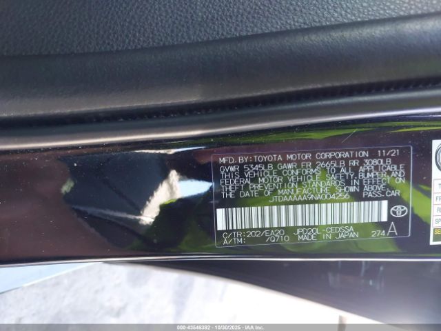 2022 TOYOTA MIRAI JTDAAAAA9NA004256 Photo 8