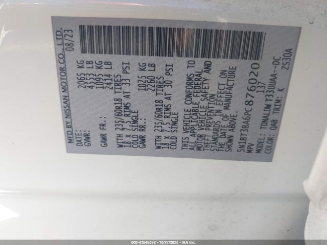 2023 NISSAN ROGUE 5N1BT3BA6PC876020 Photo 8