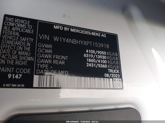 2023 MERCEDES-BENZ SPRINTER 2500 W1Y4NBHYXPT153918 Photo 8