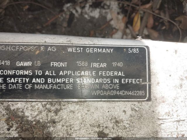 1983 PORSCHE 944 WP0AA0944DN462285 Photo 8