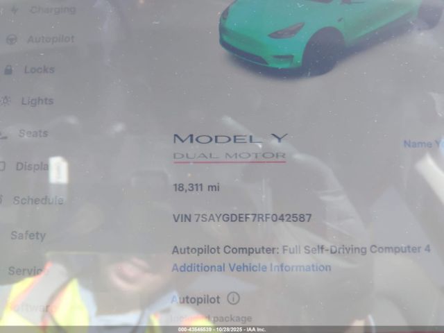 2024 TESLA MODEL Y 7SAYGDEF7RF042587 Photo 6