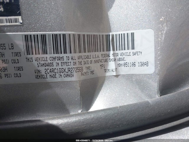 2018 CHRYSLER PACIFICA 2C4RC1GGXJR272568 Photo 8
