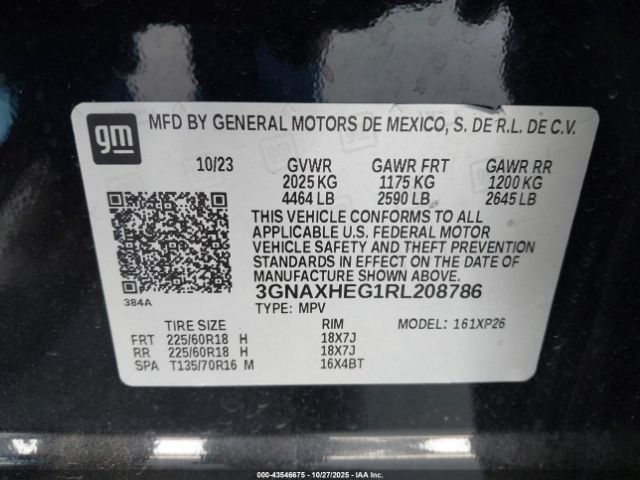 2024 CHEVROLET EQUINOX 3GNAXHEG1RL208786 Photo 8