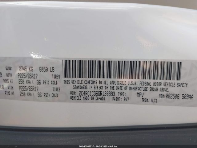 2016 CHRYSLER TOWN & COUNTRY 2C4RC1CG6GR120883 Photo 8