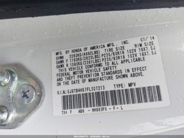 2015 ACURA RDX 5J8TB4H57FL007213 Photo 8