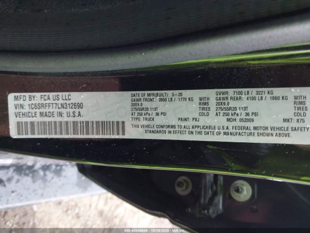 2020 RAM 1500 1C6SRFFT7LN312690 Photo 8