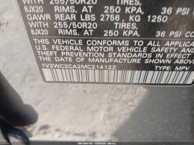 2021 VOLKSWAGEN ATLAS CROSS SPORT 1V2WC2CA2MC214122 Photo 8