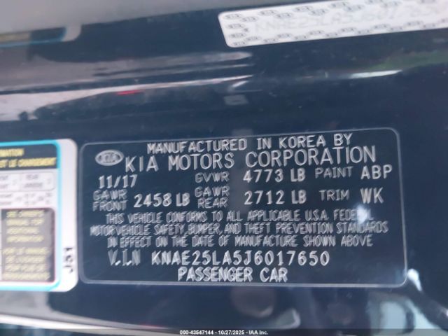 2018 KIA STINGER KNAE25LA5J6017650 Photo 8