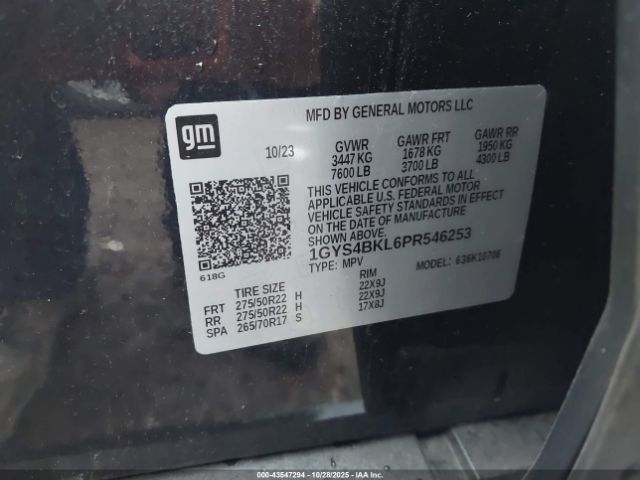 2023 CADILLAC ESCALADE 1GYS4BKL6PR546253 Photo 8