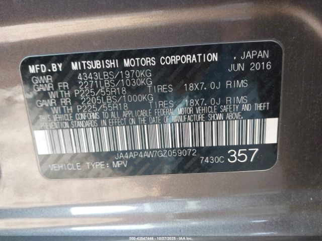 2016 MITSUBISHI OUTLANDER SPORT JA4AP4AW7GZ059072 Photo 8