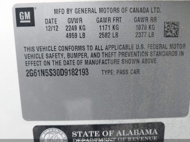 2013 CADILLAC XTS 2G61N5S30D9182193 Photo 8