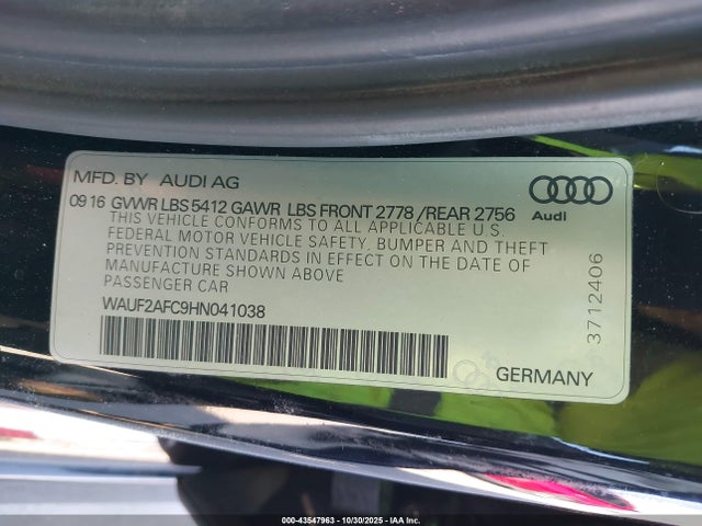 2017 AUDI A6 WAUF2AFC9HN041038 Photo 8
