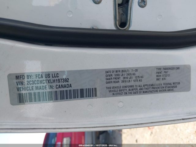 2020 DODGE CHARGER 2C3CDXCTXLH197392 Photo 8