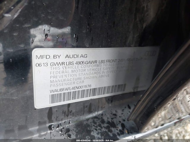 2014 AUDI A4 WAUBFAFL4EN001576 Photo 8