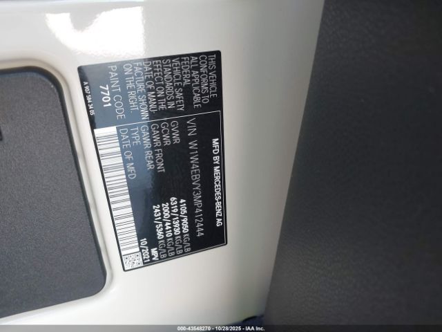 2021 MERCEDES-BENZ SPRINTER 2500 W1W4EBVY3MP412444 Photo 8