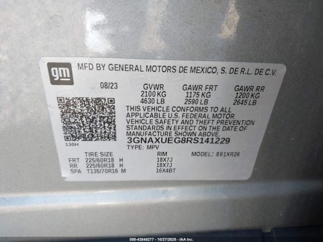 2024 CHEVROLET EQUINOX 3GNAXUEG8RS141229 Photo 8