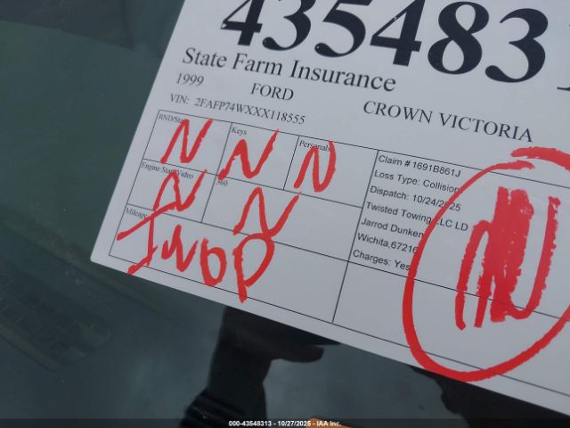 1999 FORD CROWN VICTORIA 2FAFP74WXXX118555 Photo 6