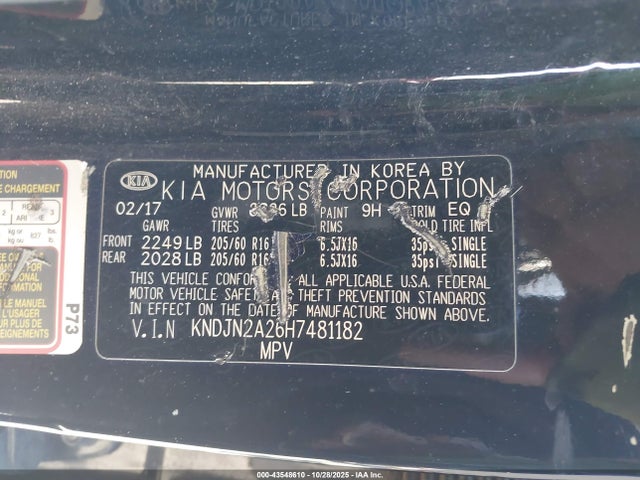 KNDJN2A26H7481182 KIA Soul