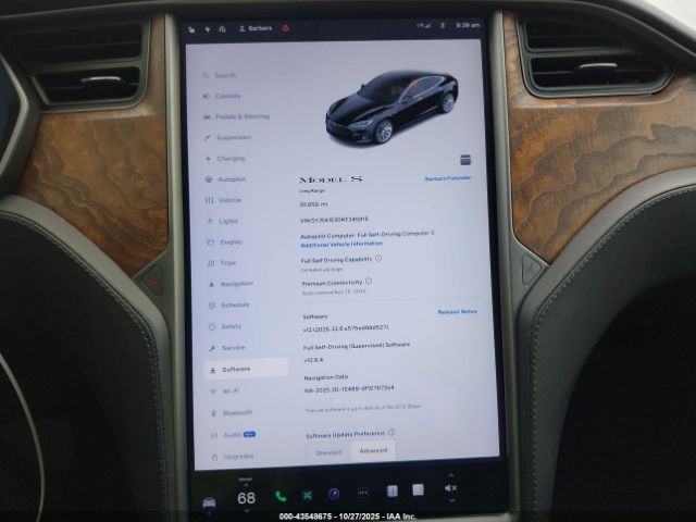 2019 TESLA MODEL S 5YJSA1E20KF345815 Photo 6