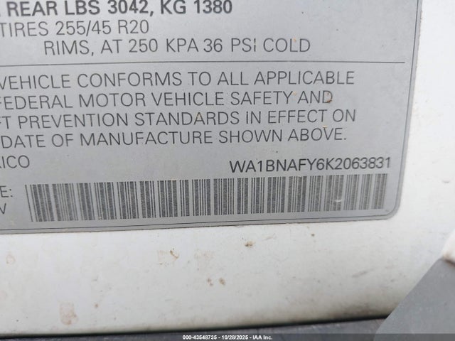 2019 AUDI Q5 WA1BNAFY6K2063831 Photo 8