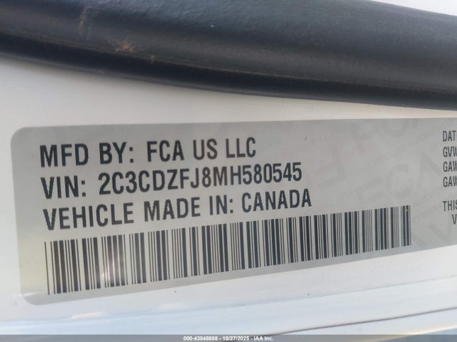 Dodge Challenger R/t Scat Pack 2021 2C3CDZFJ8MH580545 Image 9