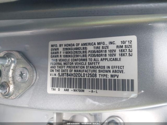 2013 ACURA RDX 5J8TB4H32DL012508 Photo 8