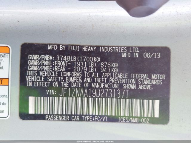 2013 SCION FR-S JF1ZNAA19D2731371 Photo 8