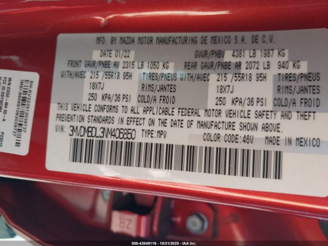 2022 MAZDA CX-30 3MVDMBDL3NM406850 Photo 8