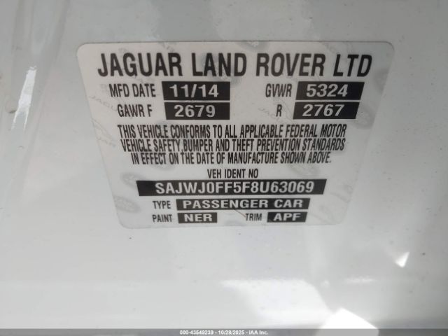 2015 JAGUAR XF SAJWJ0FF5F8U63069 Photo 8