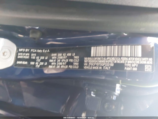 2016 FIAT 500X ZFBCFYBT0GP333169 Photo 8