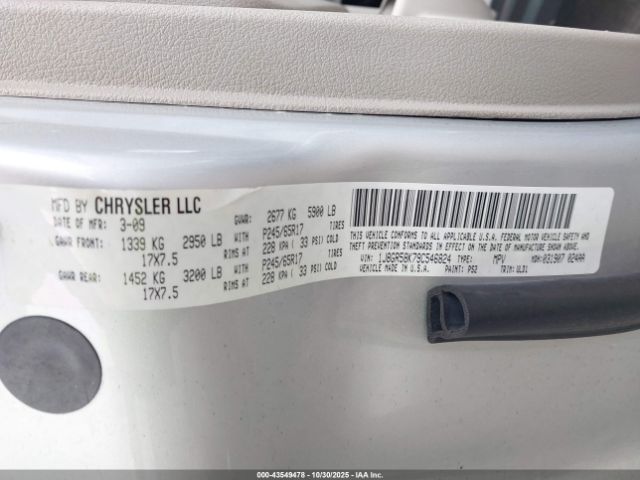 2009 JEEP GRAND CHEROKEE 1J8GR58K79C546824 Photo 8