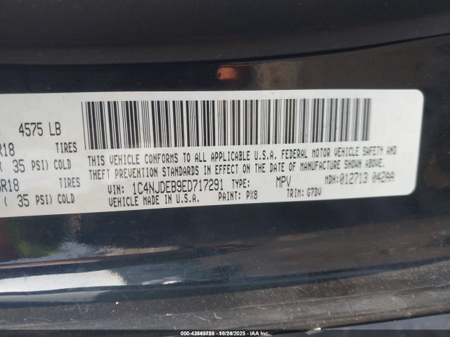 2014 JEEP COMPASS 1C4NJDEB9ED717291 Photo 8