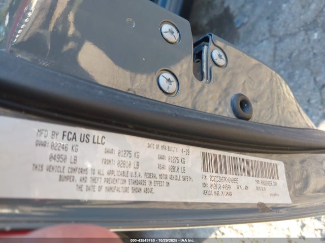 2019 DODGE CHALLENGER 2C3CDZAG7KH649895 Photo 8