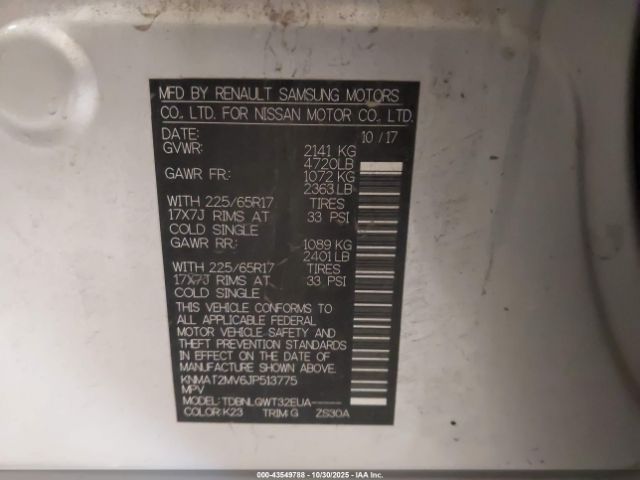 2018 NISSAN ROGUE KNMAT2MV6JP513775 Photo 8