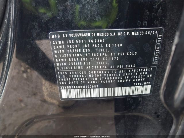 2024 VOLKSWAGEN TIGUAN 3VV8B7AX8RM127057 Photo 8